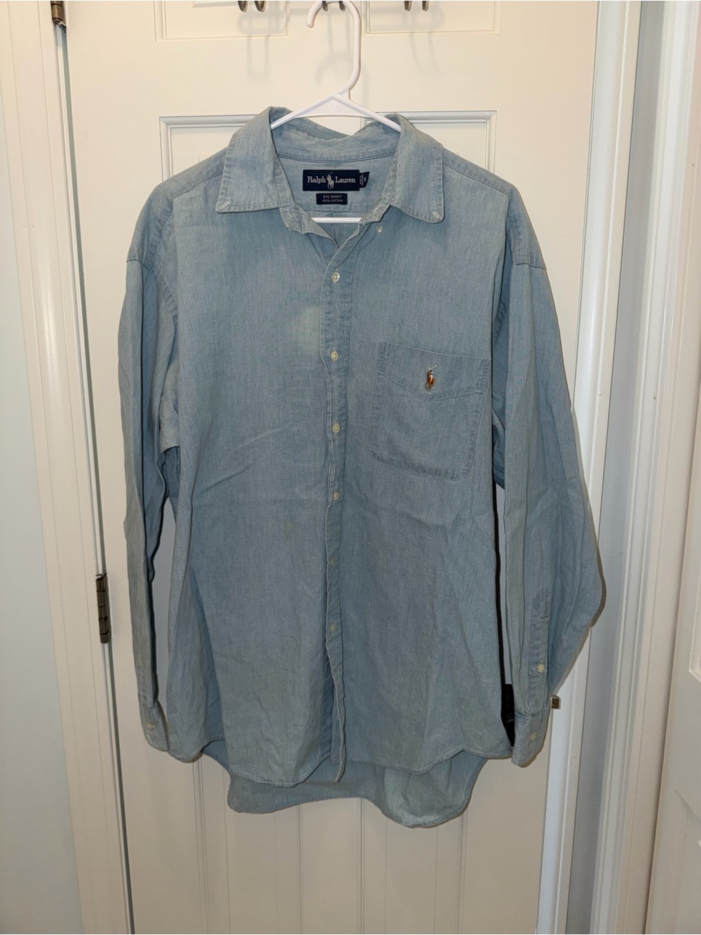 Ralph Lauren Light Blue Denim Button-Down Shirt